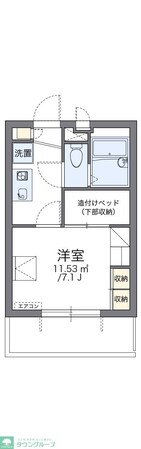 レオパレスハーバーサイドW棟の物件間取画像